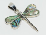 Sterling Silver & Abalone Dragonfly Pendant Sterling Silver & Abalone Dragonfly Pendant