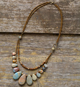 Agate and Jasper Beaded Necklace