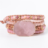 Love Chakra Rose Quartz Wrap Bracelet