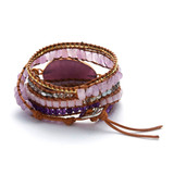 Crown Chackra Amethyst Bracelet