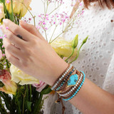 Turquoise Wrap Leather Bracelet