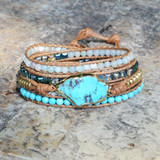 Turquoise Wrap Leather Bracelet Turquoise Wrap Leather Bracelet