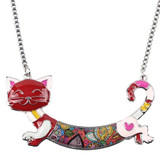 Margaret - CatStory™  Enamel Cat Choker Necklace