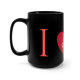 Mia - I LOVE CATS - Black Mug 15oz -CatStory™