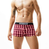 Pouched Plaid Boxers
