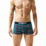 Pouched Plaid Boxers