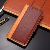 Ostrich Pattern Leather Wallet Flip Magnet Cover Case For Google Pixel 4A