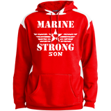 Marine Son Shoulder Colorblock Pullover