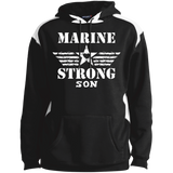 Marine Son Shoulder Colorblock Pullover