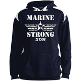 Marine Son Shoulder Colorblock Pullover