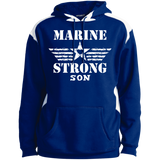 Marine Son Shoulder Colorblock Pullover