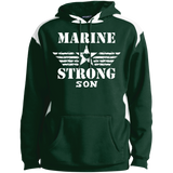 Marine Son Shoulder Colorblock Pullover