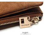 Tauren Nubuck Leather Zipper Clutch Tauren Nubuck Leather Zipper Clutch