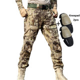 Outdoor Camouflage Hunting Pants Military Clothing Army Combat Fishing Hunter Pants Knee Pads Tactical Gear Hiking CS Clothes