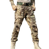 Outdoor Camouflage Hunting Pants Military Clothing Army Combat Fishing Hunter Pants Knee Pads Tactical Gear Hiking CS Clothes