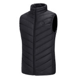 Outdoor Men Electric Heated Vest USB Heating Vest Winter Thermal Cloth Feather Camping Hiking Warm Hunting Jacket Clothing