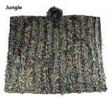 Camo 3D Leaf  Hunting Poncho Camouflage Clothing Camping Birdwatching  Breathable Ghillie Suit for Hunter
