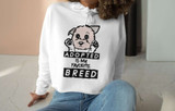 Adopted Is My Favorite Breed Crop Hoodie