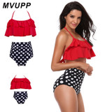 mother and daughter swimsuit mommy me swimwear bikini Summer family look matching clothes outfits women sister mom mum dresses