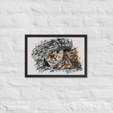 Hidden Cat Framed Poster