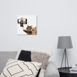 Funny Cats Selfie Canvas