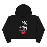 Me + Dog ❤ Crop Hoodie