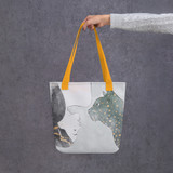 Woman & Cat Tote Bag
