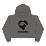 Animal Adoption Is The Only Option Crop Hoodie