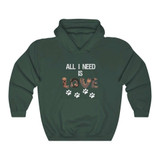 All I Need Is Dog Love Hooded Sweatshirt