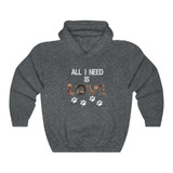 All I Need Is Dog Love Hooded Sweatshirt