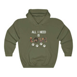 All I Need Is Dog Love Hooded Sweatshirt