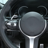 BMW Carbon Fiber M-Sport Steering Wheel Button Surround Trim