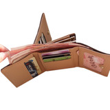 Women Umbrella Faux Leather Trifold Leather Wallet