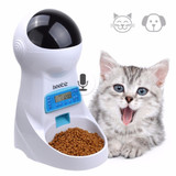 3L Automatic Pet Food Feeder With Voice Recording Pets food Bowl For Medium Small Dog Cat LCD Screen Dispensers 4 times One Day