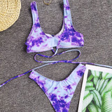 Strappy Tie Dye Bikini