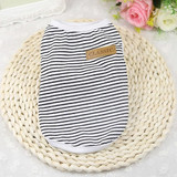 Best Selling Summer Pet Clothes for Cat Vest Clothes For Small Cats Animal Cotton Fashion Stripe Clothes For Cats Vest Chihuahua York 36 A1
