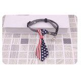 Pet Cat Dog Tie Collar Cotton Small Pet Puppy Kitten Necktie Adjustable Cute Pet Collar with Bow Tie Grooming Pet Accessories