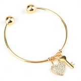 Key To The Heart Bangle (Shipped From USA)