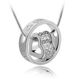 Forever Heart Pendant-White Gold (Ships from USA)