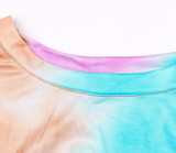 Sleeveless Tie-dye Short Set