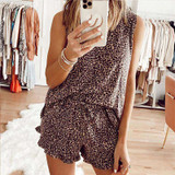 Sleeveless Tie-dye Short Set