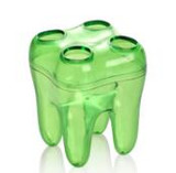 Tooth Shape 4 Hole Toothbrush Holder