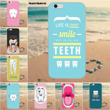 Dental Designs Mobile Cases For iPhone 4 4S 5 5S 5C SE 6 6S 7 8 iPhone X