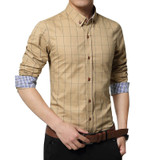 Long Sleeve Plaid Cotton Shirt Long Sleeve Plaid Cotton Shirt