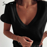 Short Sleeve Ruffle T-Shirt