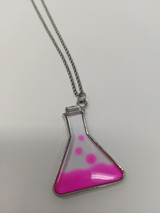 Handmade Science Lava Flask Necklace