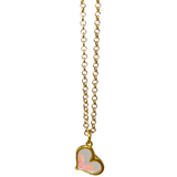 Handmade Gold 5 PC Heart Micro Necklace Set ♡ Handmade Gold 5 PC Heart Micro Necklace Set ♡