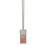 Handmade Crystal Flake Rectangle Necklace Handmade Crystal Flake Rectangle Necklace