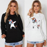 Womens Unicorn Dab Print Hoodie Womens Unicorn Dab Print Hoodie