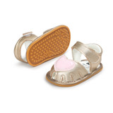 Cute Lovely Baby Sandals Baby Clogs Cute Soft Bottom Non-slip Baby Princess Shoes Baby Girls Love Kids Shoes